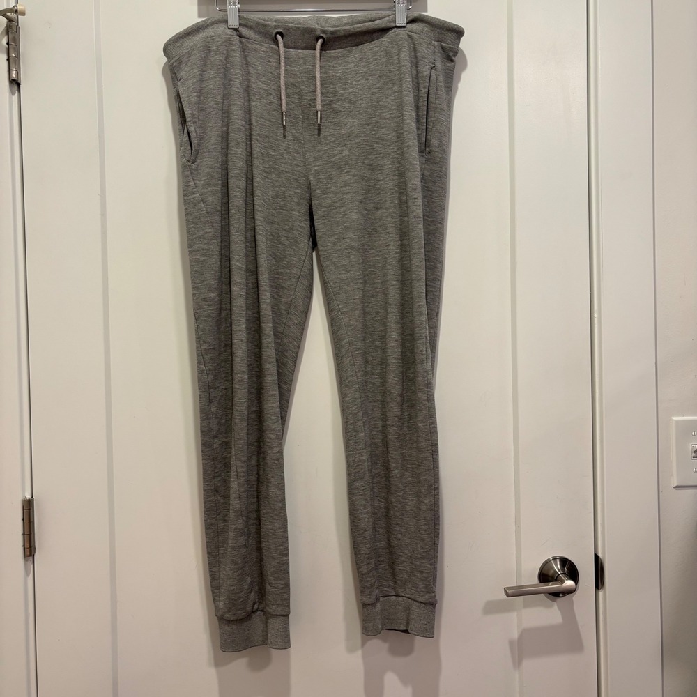 OVS Mens Gray Heathered Drawstring Jogger Sweatpants Size Medium